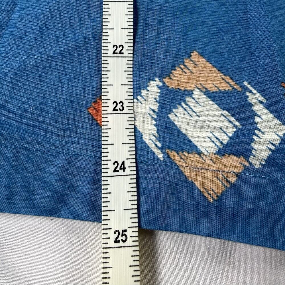 Pendleton Top Large Blue Aztec Geometric Cotton C… - image 5